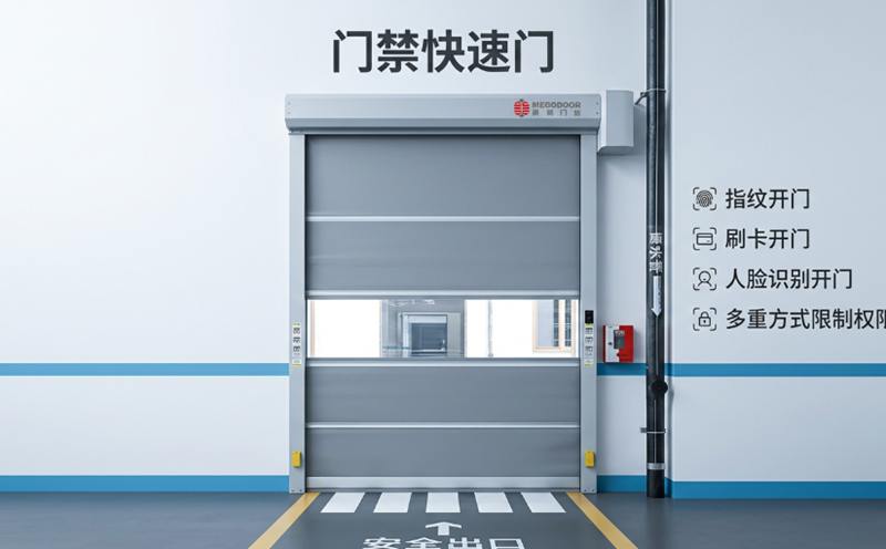 南通门禁快速门：刷卡、指纹、人脸识别一体化管理，助力工厂实现安全通行缩略图