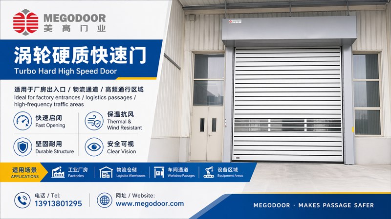 南通车间物流门怎么选？美高门业推荐涡轮硬质快速门缩略图